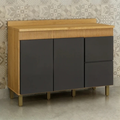 BALCAO 1200 DAKOTA CINAMOMO/GRAFITE